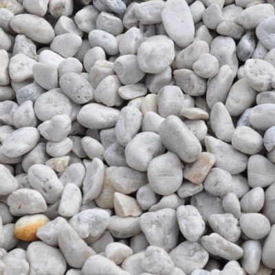 white pebbles